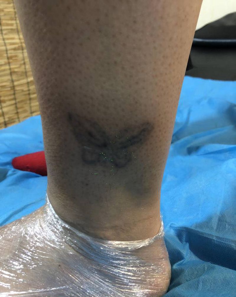 失败纹身修改纹身图片_腿部纹身图案