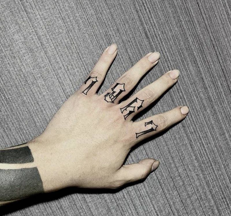 字母纹身纹身图片_手臂手部图腾纹身图案