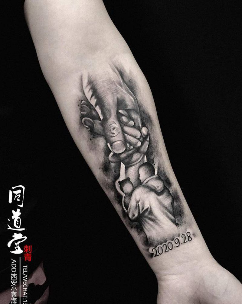 肖像纹身图片_手臂欧美写实纹身图案