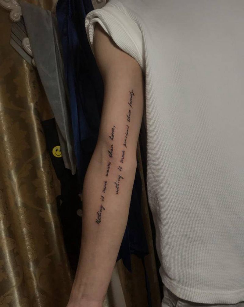 字母纹身图片_手臂纹身图案