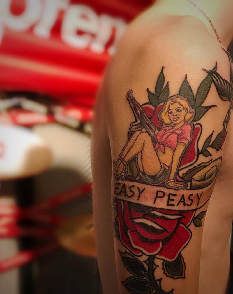 old school//纹身图片_肩部Old School纹身图案