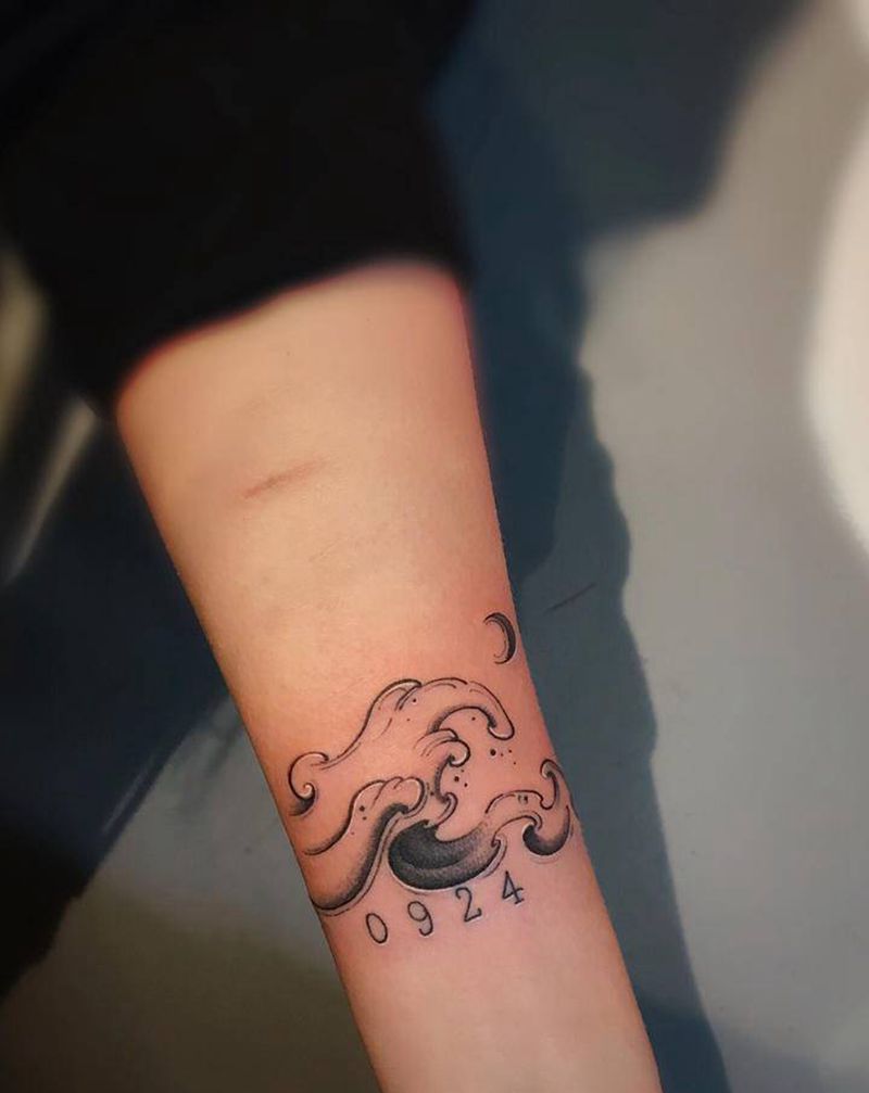 原创//情侣小图纹身图片_点刺纹身图案