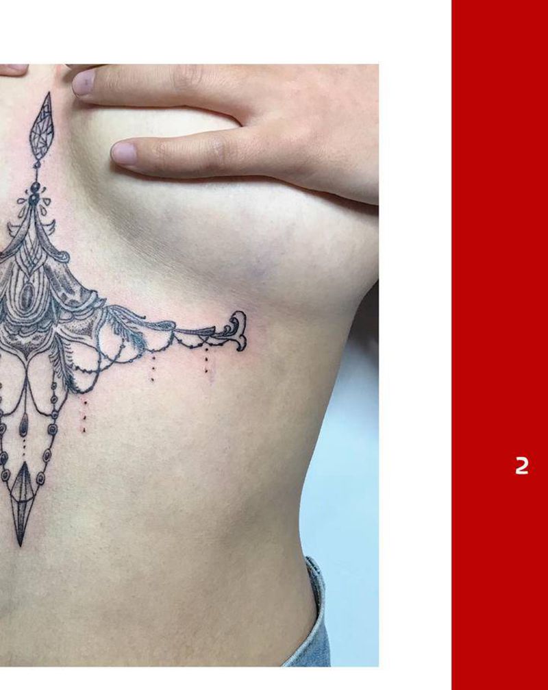 性感纹身纹身图片_胸部纹身图案