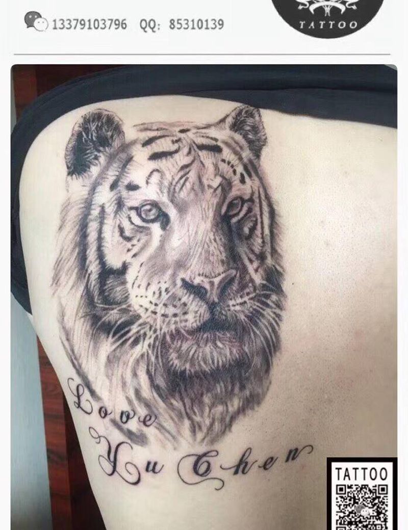 c纹身图片_背部欧美写实纹身图案