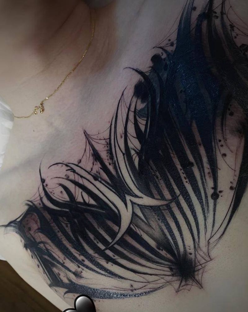 暗黑花体#遮盖纹身图片_花体字纹身图案