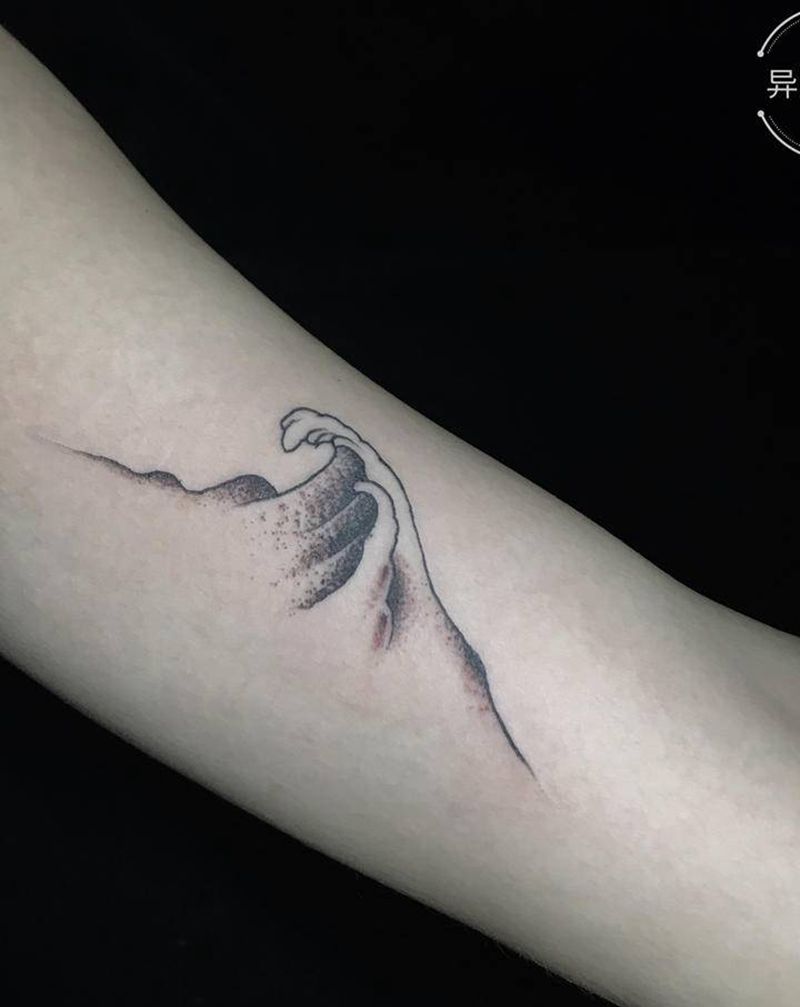 海誓纹身图片_手臂背部点刺情侣纹身图案