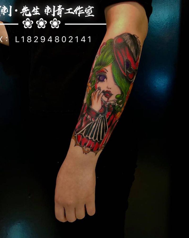 修改纹身图片_手部New School纹身图案