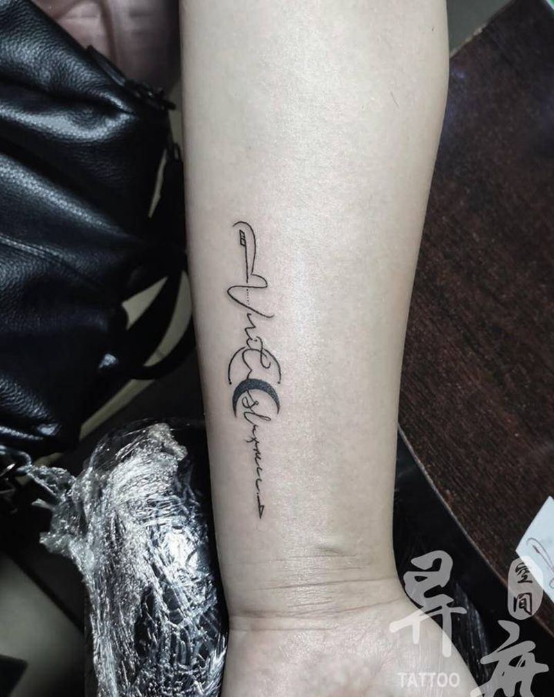 字母纹身图片_花体字文字纹身图案