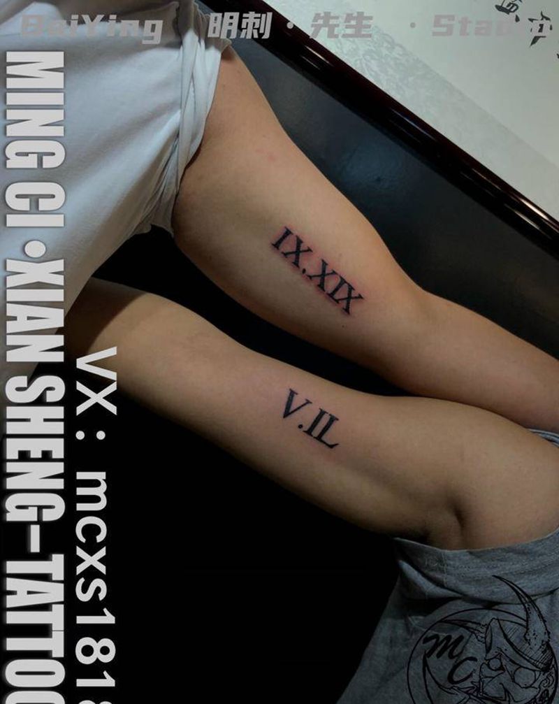 字体纹身图片_手臂花体字图腾纹身图案
