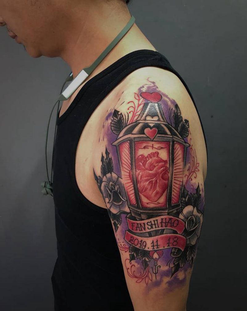 school大臂纹身图片_手臂New School纹身图案