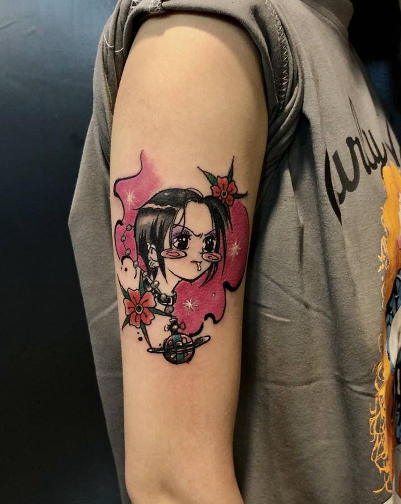 卡通人物——娜娜纹身图片_手部新传统纹身图案