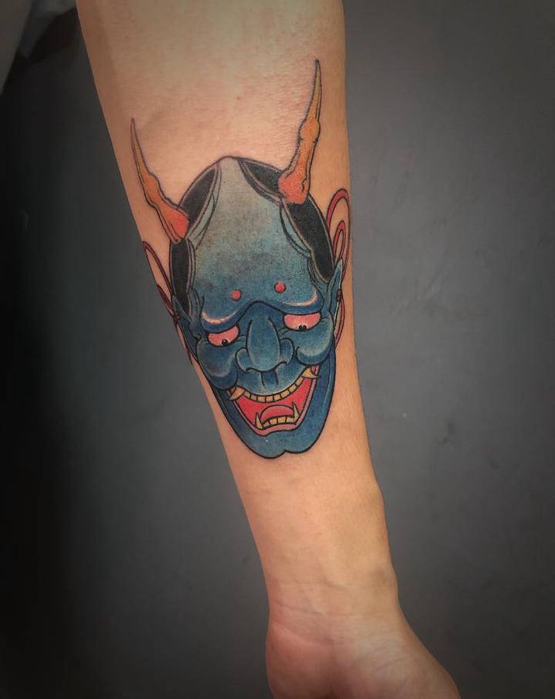 般若纹身图片_手臂新传统纹身图案