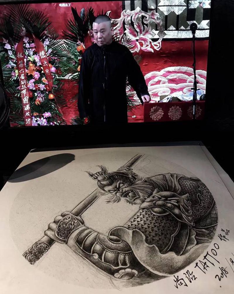 原创猴子纹身图片_新传统欧美写实纹身图案