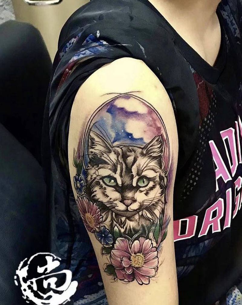 遮盖纹身图片_手臂New School纹身图案