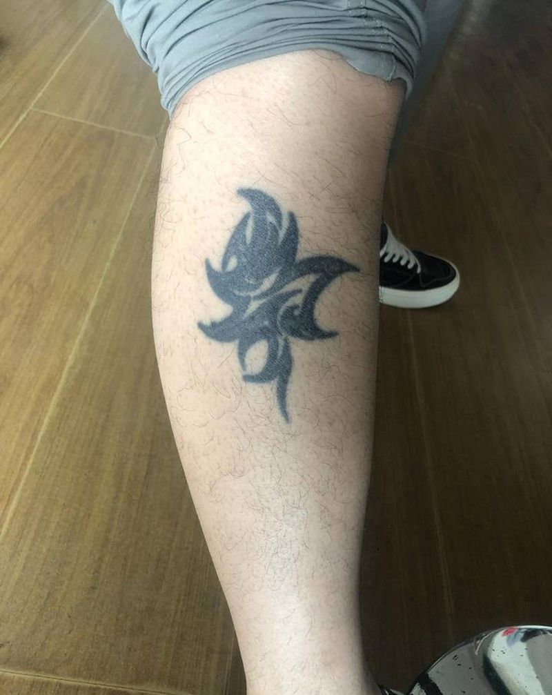 图腾修改纹身图片_腿部图腾纹身图案