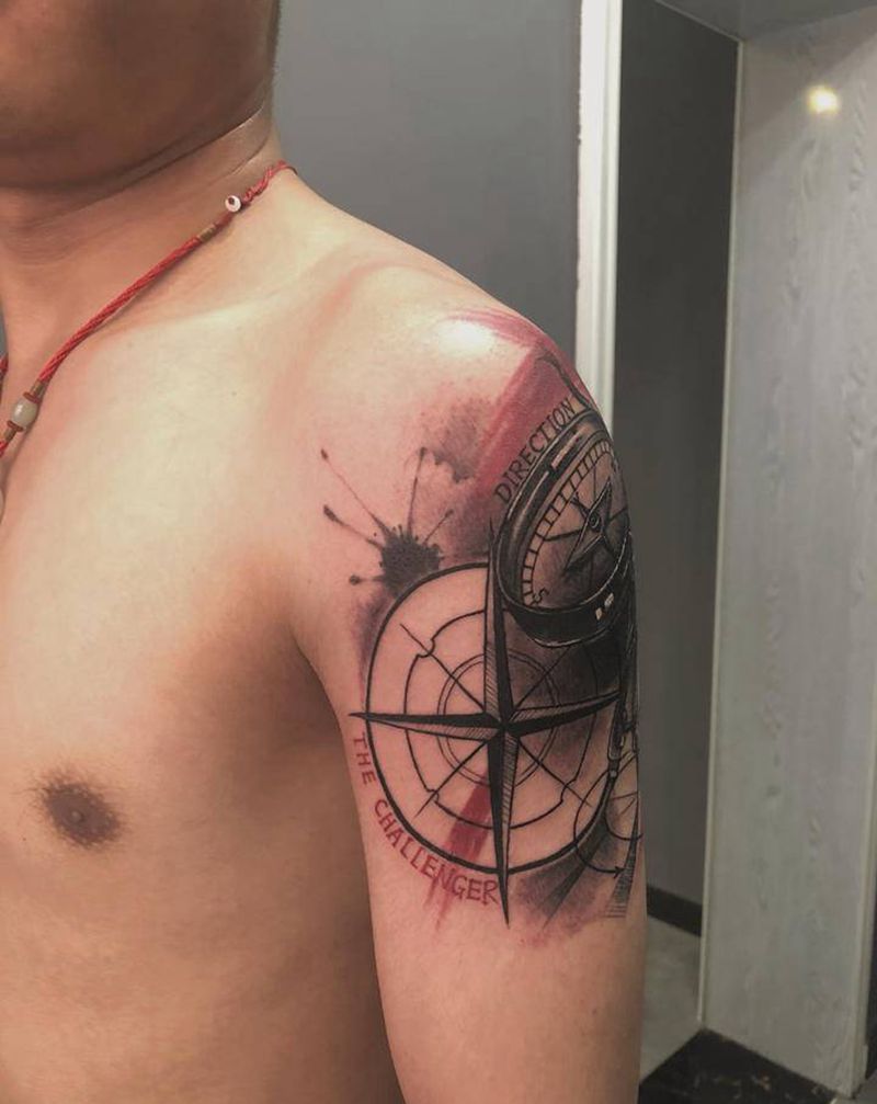 涂鸦图案纹身图片_臀部水墨纹身图案