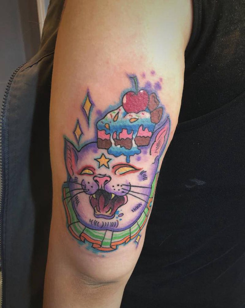 new  school纹身图片_手臂New School纹身图案