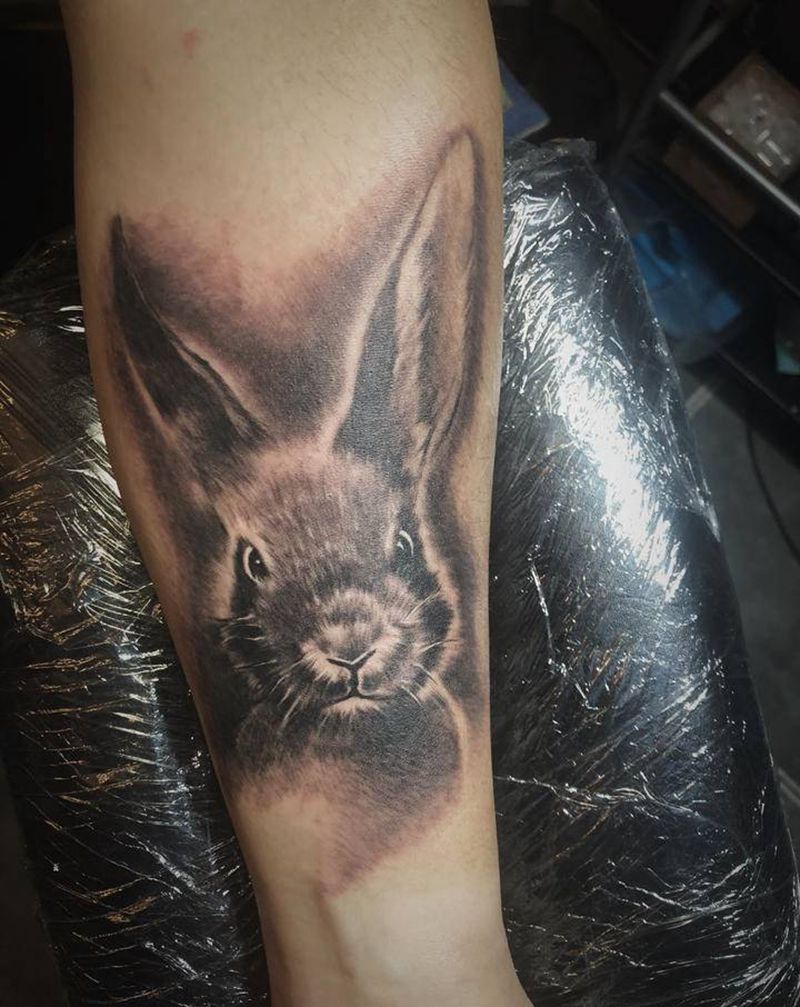 动物纹身图片_手臂欧美写实纹身图案