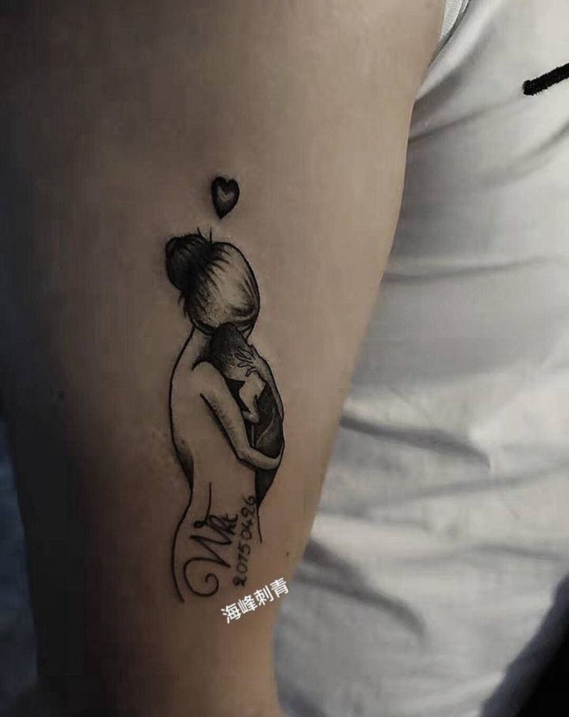 拥抱纹身图片_手臂纹身图案
