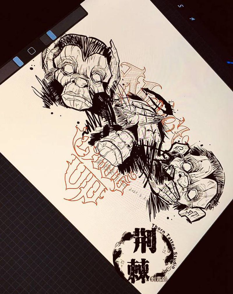 客稿改纹身图片_胸部纹身图案