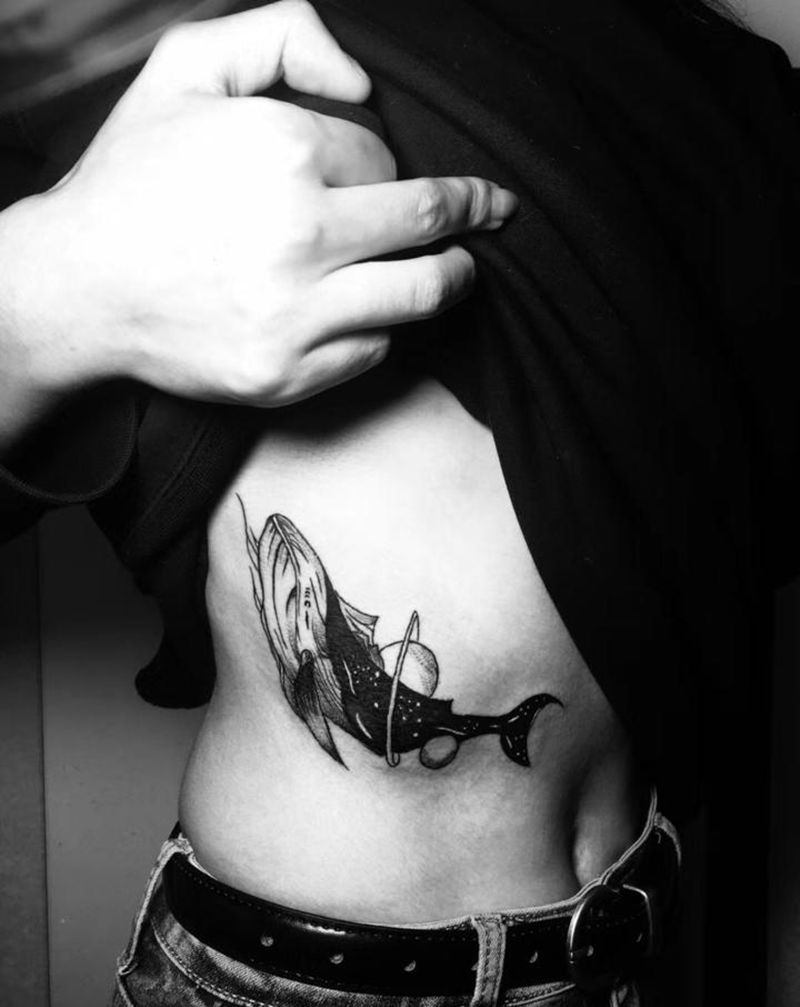 近期纹身图片_背部纹身图案