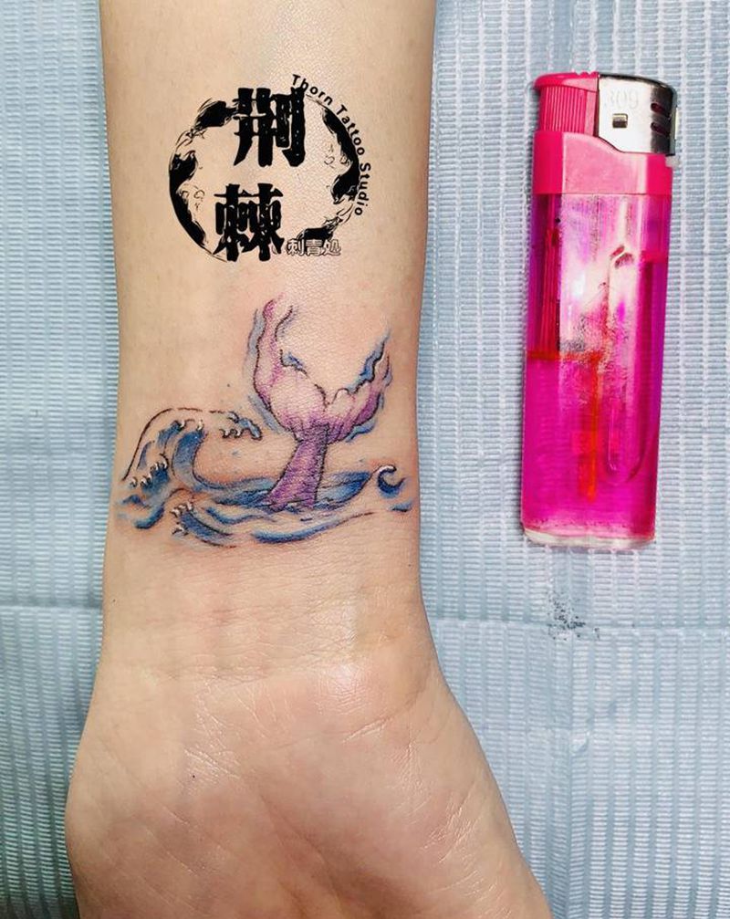 伤疤遮盖。尾纹身图片_手臂纹身图案