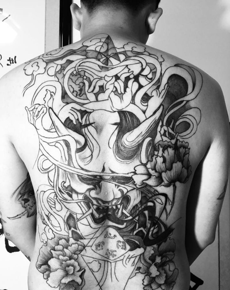 未完待续纹身图片_背部纹身图案