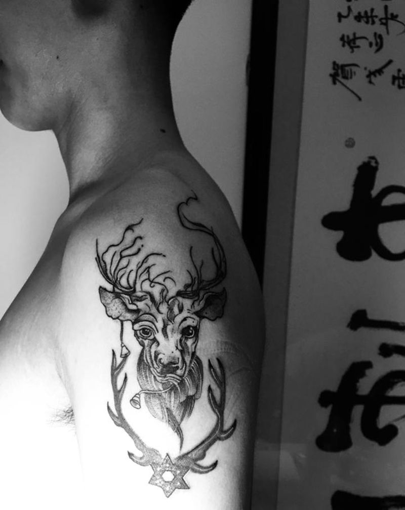 近日纹身图片_手臂纹身图案