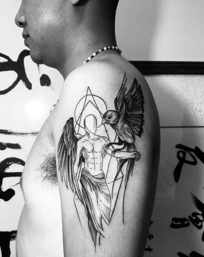 近日纹身图片_手臂纹身图案