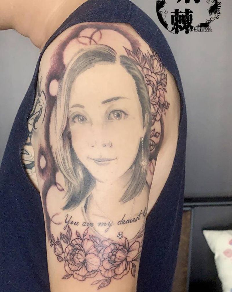 肖像纹身图片_手臂纹身图案