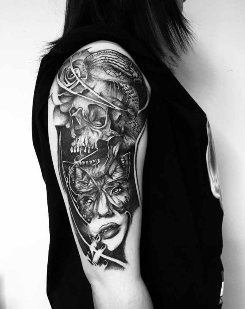 今日纹身图片_手臂纹身图案