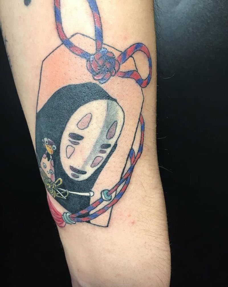 无脸男纹身图片_手臂New School纹身图案