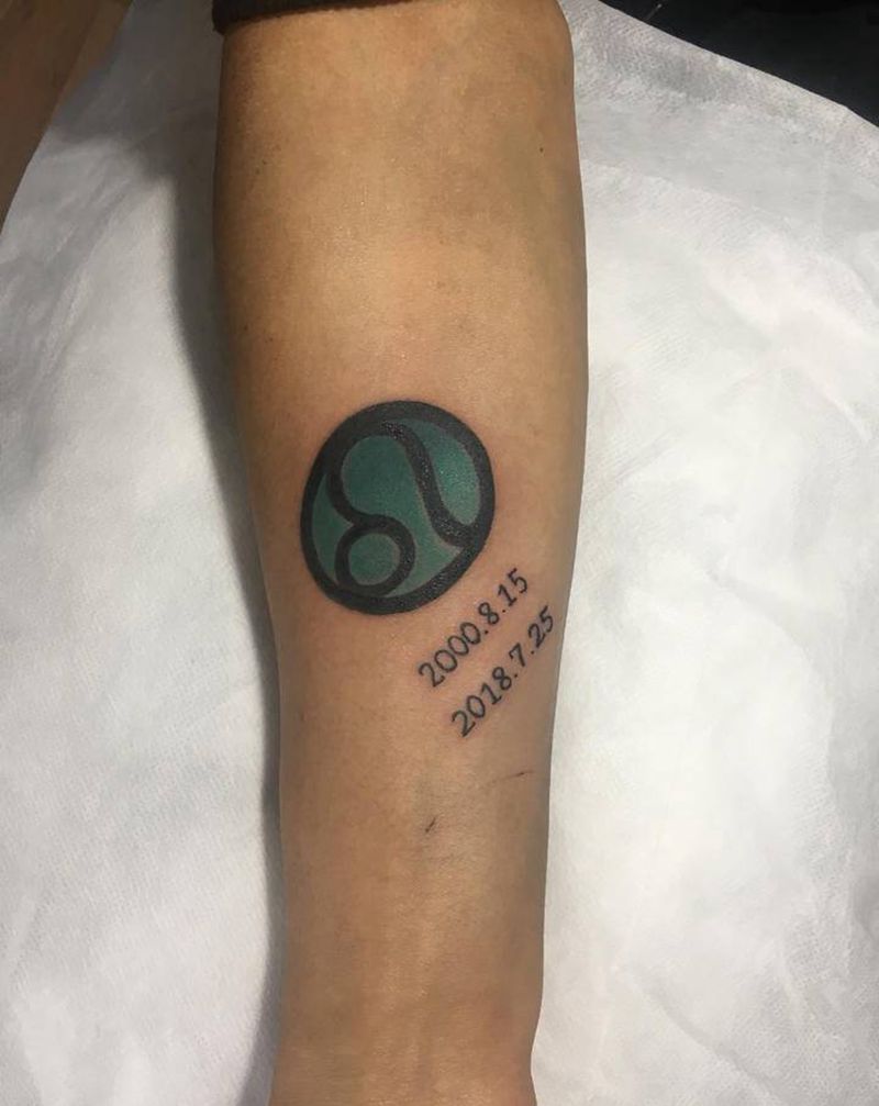 星座纹身图片_手臂Old School纹身图案