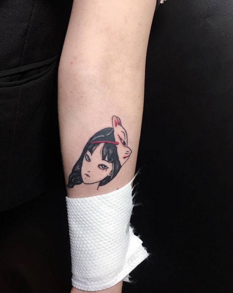 富江纹身图片_手臂Old School纹身图案