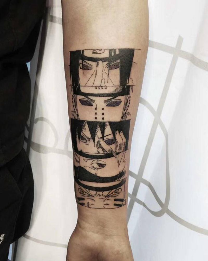 火影少年纹身图片_手臂动漫纹身图案