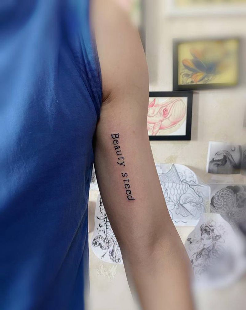 英文纹身图片_手臂纹身图案