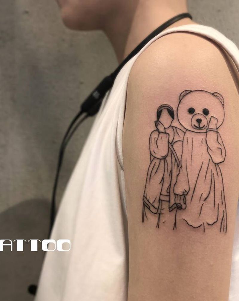 照片简笔画纹身图片_手臂几何纹身图案