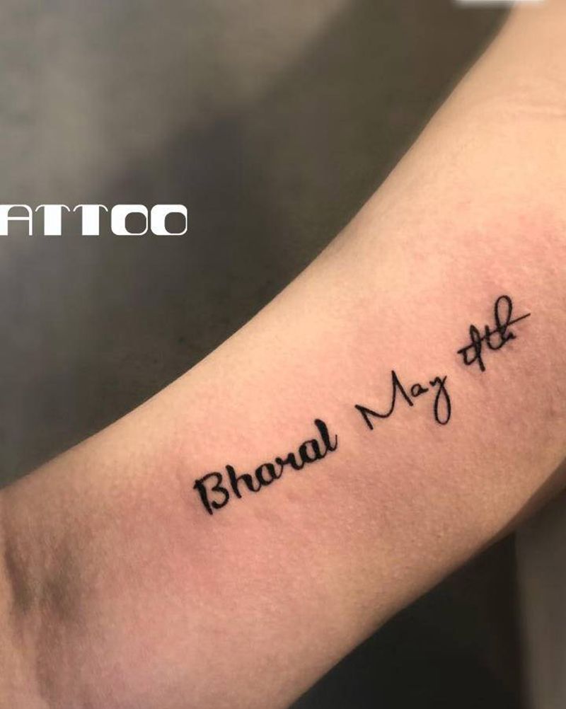 英文字母纹身图片_手臂纹身图案