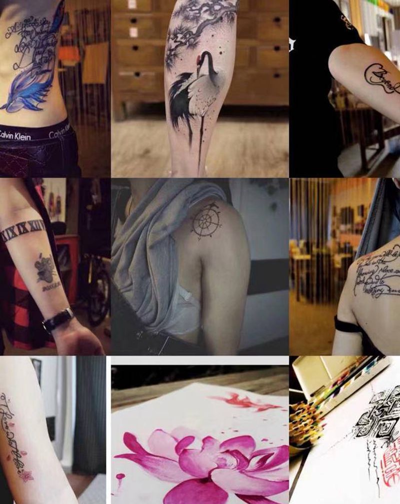 过往作品纹身图片_背部手臂纹身图案