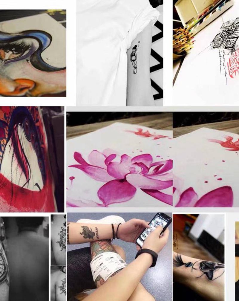 过往作品纹身图片_背部手臂纹身图案