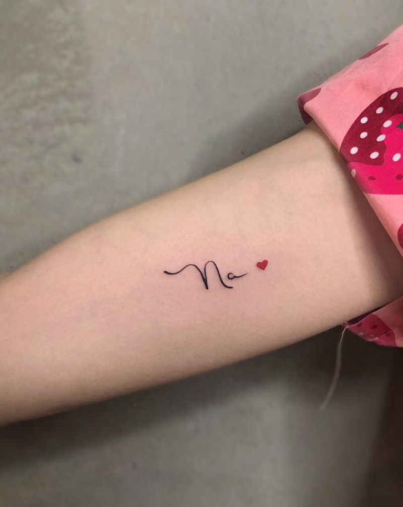 英文字母纹身图片_手臂新传统纹身图案