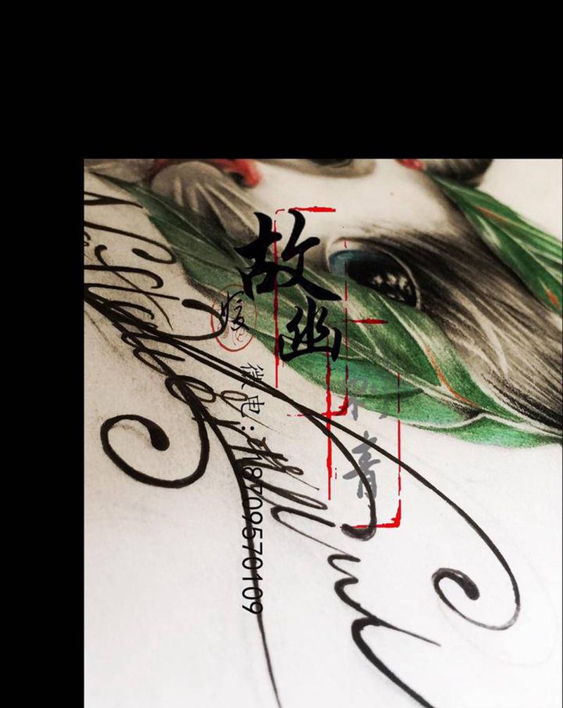 猫-可订纹身图片_猫原创纹身图案