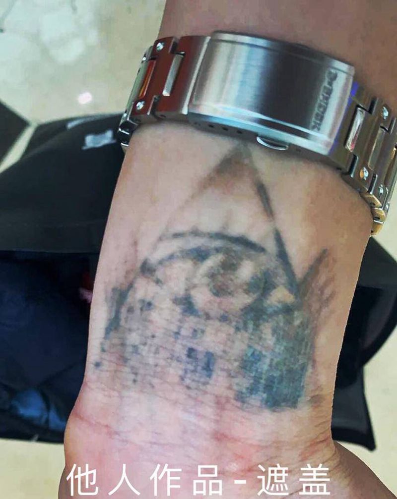 遮盖纹身图片_手臂欧美写实纹身图案