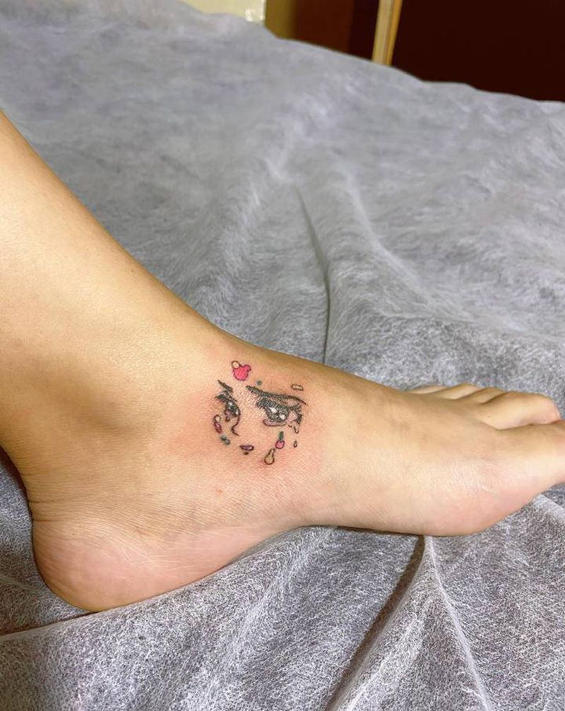 遮盖纹身图片_脚部纹身图案