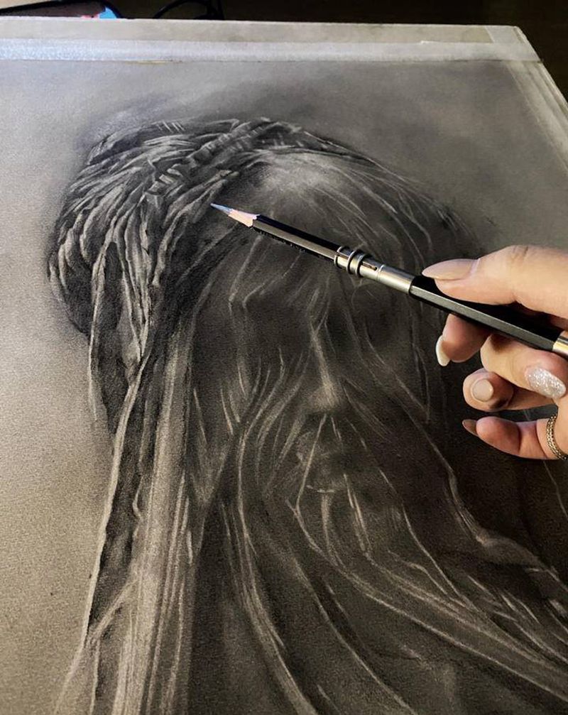 百分之50纹身图片_腿部欧美写实纹身图案