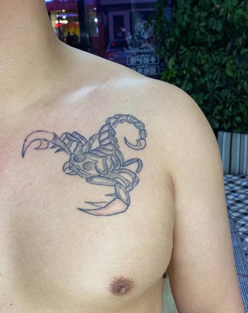 遮盖纹身图片_肩部纹身图案