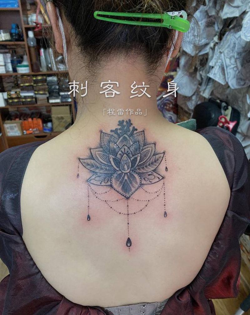 遮盖纹身图片_背部纹身图案