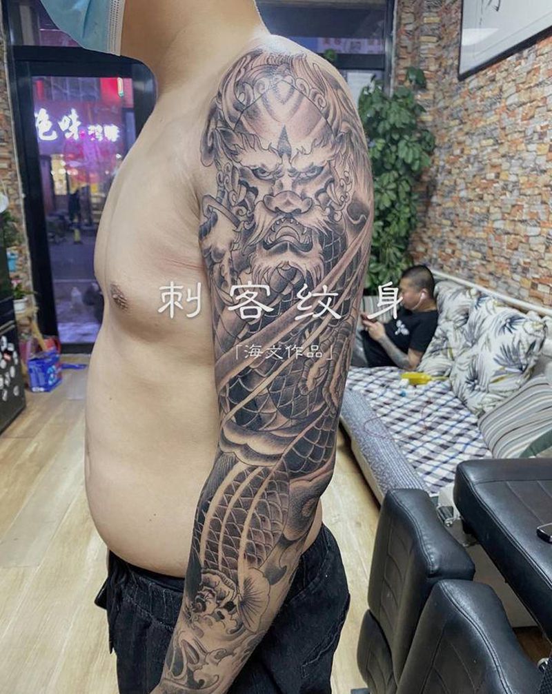 花臂纹身图片_手臂纹身图案