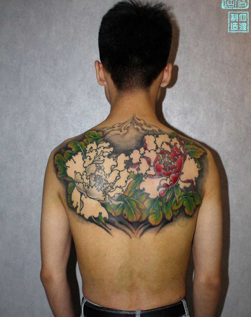 店里作品更新…纹身图片_背部新传统纹身图案