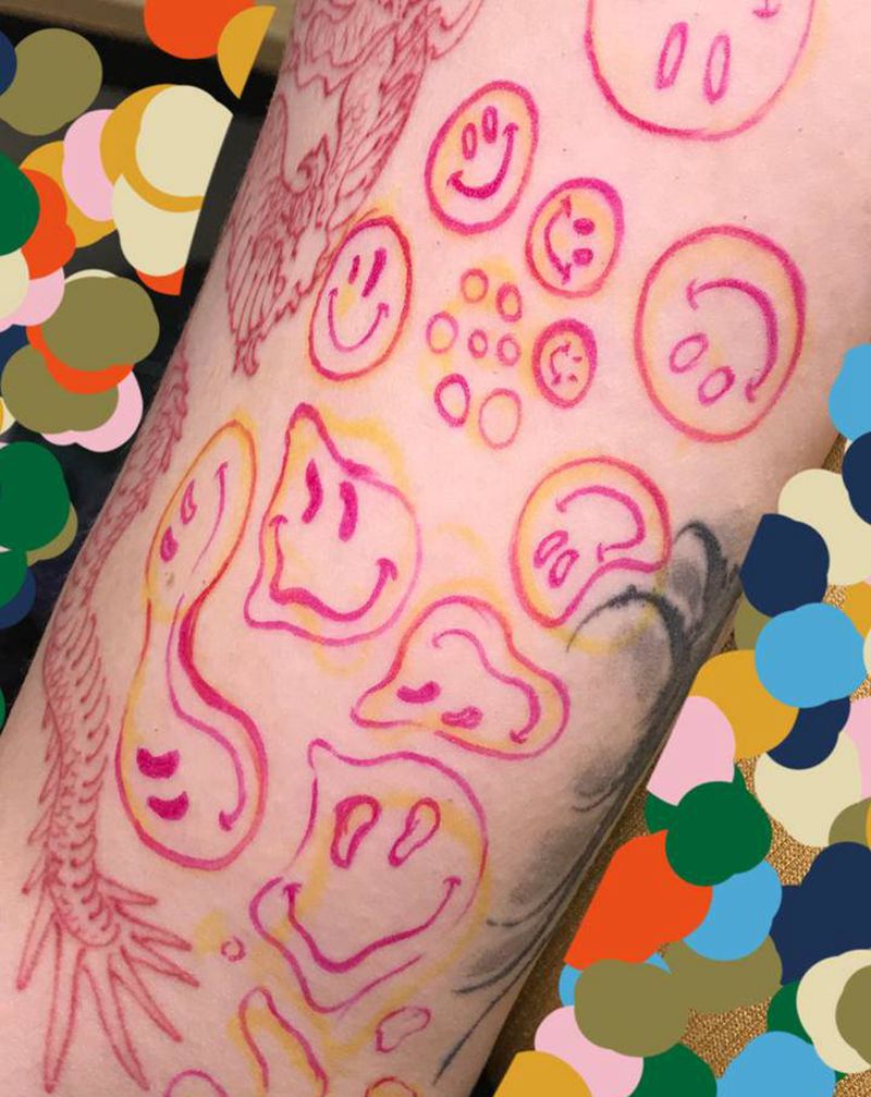 表情包纹身图片_手臂纹身图案